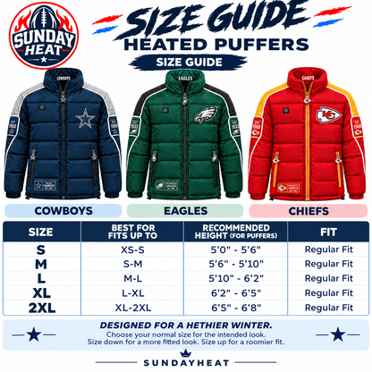 SundayHeat Heated Puffer Collection